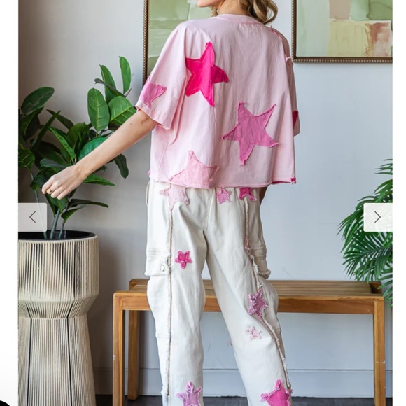 Oli and Hali “ Vancouver “ Oli & Hali Washed Star Patch Tee SR12 - Picture 6 of 6